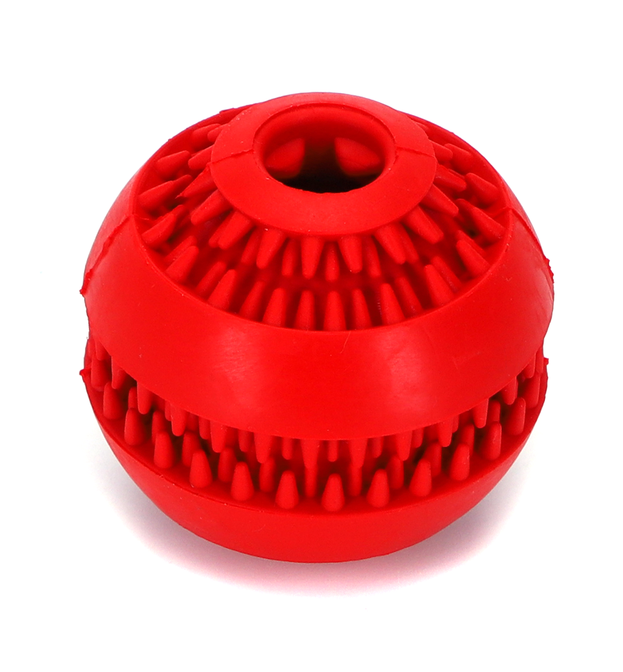 Nobleza Snackbal - voerbal voor hond - voedselbal - tandenreiniger - voor honden - Rood