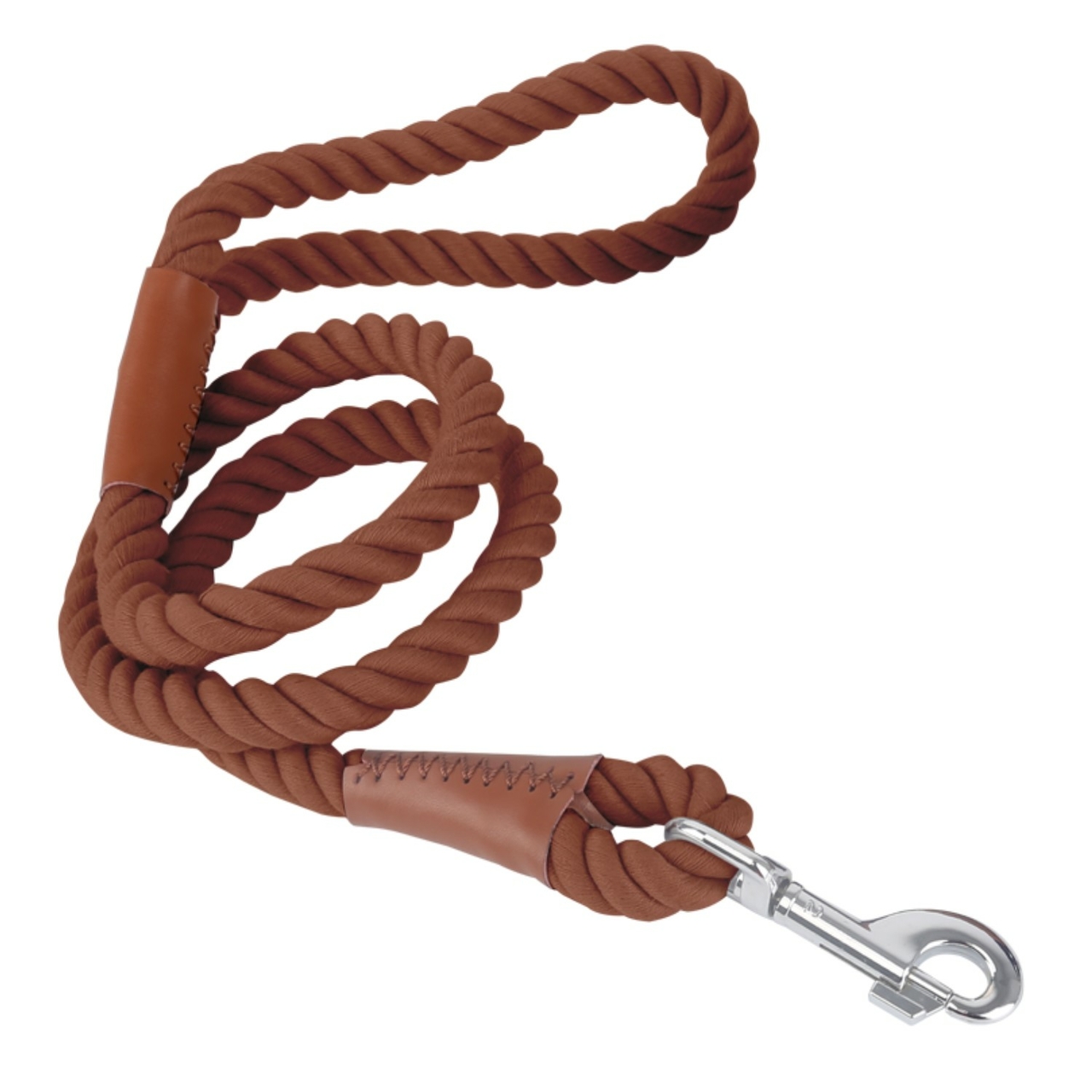 Nobleza Hondenriem - uitlaatriem touw - 120 cm - Bruin