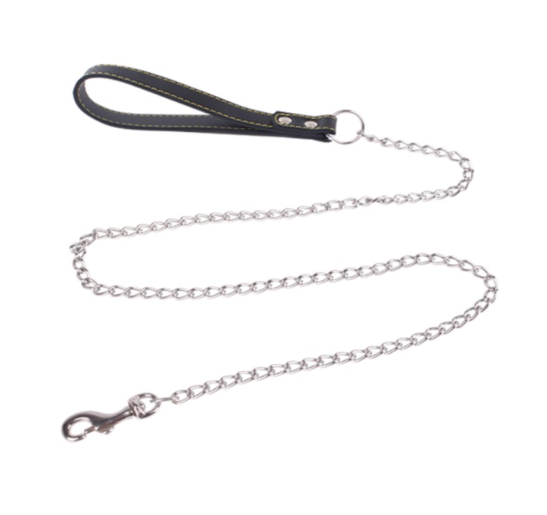 Nobleza Kettinglijn - Leiband hond - Hondenlijn - Hondenriem - Zwart - Maat M