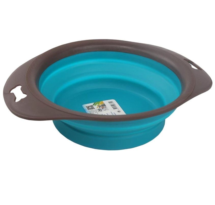 Nobleza Opvouwbare Drink/Voerbak - Drinkbak - Hondendrinkbak - Hondenvoerbak - Kattendrinkbak - Kattenvoerbak - Blauw - Maat L