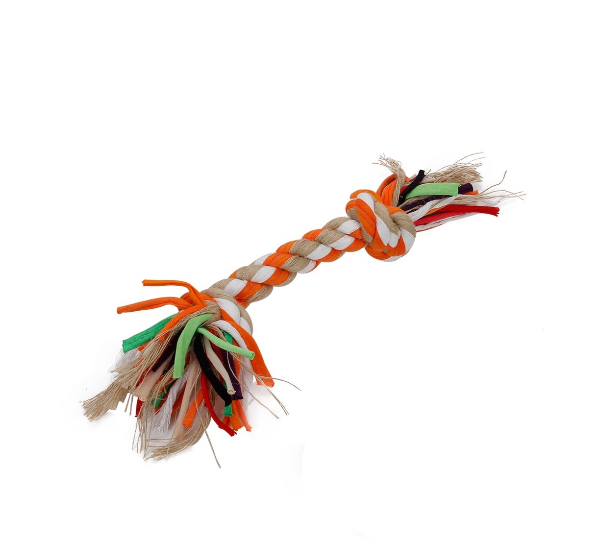 Nobleza Speeltouw hond - Hondentouw - Flostouw hond - Hondenspeelgoed - Puppyspeelgoed - Trektouw hond - Oranje