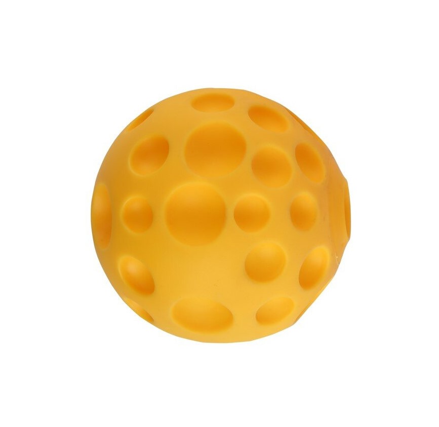 Nobleza Grote speelbal hond - Hondenspeelgoed - Piepspeelgoed - Hondenbal - Bal hond - Vinyl bal hond - Geel