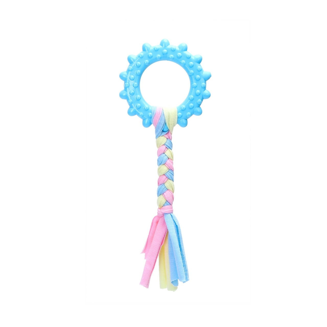 Nobleza Honden kauwspeelgoed - puppyspeeltje - bijtring - flos - Blauw