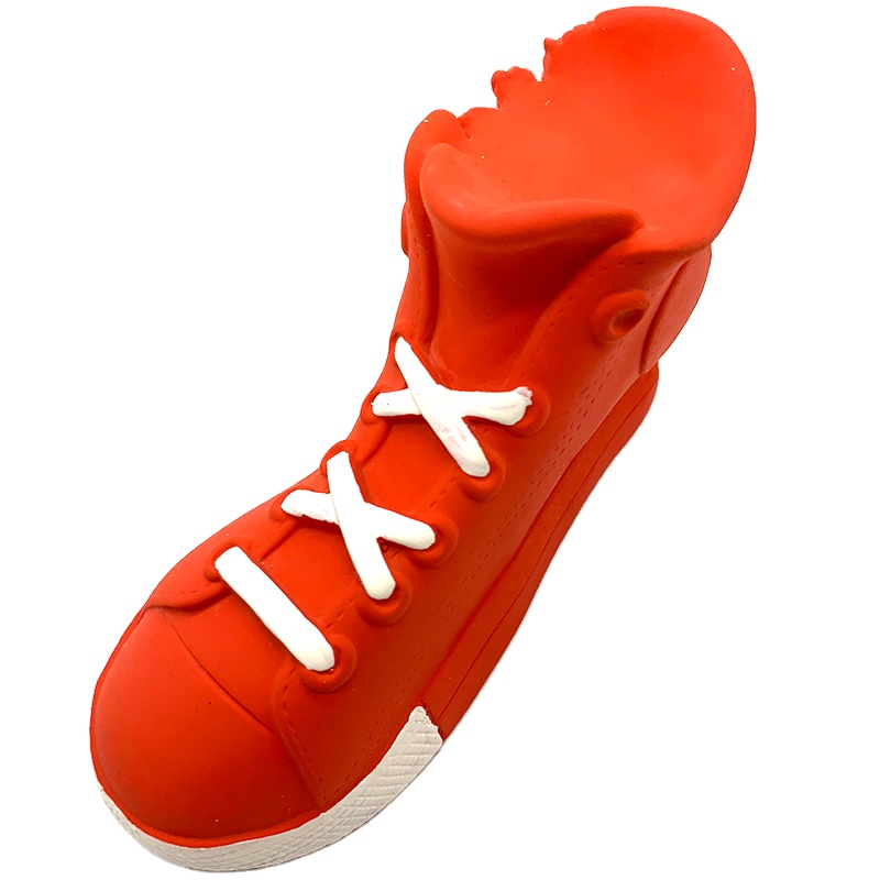 Nobleza Piepspeelgoed - Hondenspeelgoed - schoen - Rood - piep schoen