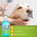 Shampoo voor de witte poedel