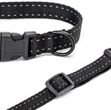 Nobleza Honden vlooienhalsband - Natuurlijk - Werking 6 maanden - Maat M 46 cm - Zwart_