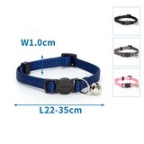 Nobleza Kattenhalsband met belletje - Effen_