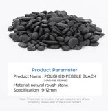 Nobleza Aquarium bodembedekking - Zwarte kiezels - 400 gram_