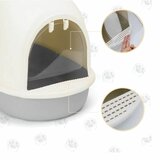 Grijze kattenbakken met filteren schepje kopen