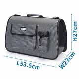 Nobleza Draagtas voor hond en kat tot 6 kg - 53,5x23x27 cm - Zwart_