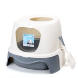 Nobleza Hop in kattenbak met lade en schepje - 55x51x38 cm - Grijs