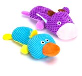 Hondenspeeltje pluche knuffel eend of koe Hondenspeeltje pluche knuffel eend of koe