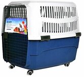 Transportbox voor hond en kat XL blauw Transportbox voor hond en kat XL blauw