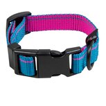 Hondenhalsband Nylon blauw Stripe S Hondenhalsband Nylon blauw Stripe S
