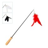 Kattenhengel telescoop met veren Kattenhengel telescoop met veren