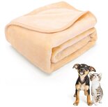 Dekentje voor hond en kat microvezel crème S Dekentje voor hond en kat microvezel crème S