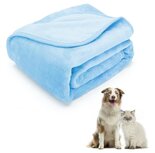 Dekentje voor hond en kat microvezel blauw S Dekentje voor hond en kat microvezel blauw S