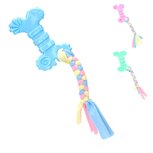 Nobleza Puppy kauwspeeltje rubber met flos