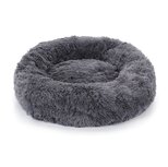 Nobleza Donut mand voor hond en kat - 80 cm - Fluffy - Grijs Nobleza Donut mand voor hond en kat - 80 cm - Fluffy - Grijs