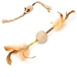 Nobleza Kattenspeeltje - Natuurlijk - Hout, veren en sisal