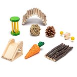 Nobleza Hamster speelgoedset 8 stuks Nobleza Hamster speelgoedset 8 stuks