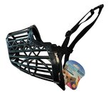 Nobleza Honden muilkorf - Zwart - Maat XXL