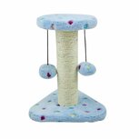 Nobleza Krabpaaltje met plateau en speeltje - Lichtblauw - 28 cm Nobleza Krabpaaltje met plateau en speeltje - Lichtblauw - 28 cm