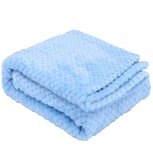 Nobleza Deken voor hond en kat - Lichtblauw pluche - Maat M - 80x100 cm Nobleza Deken voor hond en kat - Lichtblauw pluche - Maat M - 80x100 cm