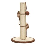 Nobleza Krabpaal met speeltjes - Beige - 40 cm Nobleza Krabpaal met speeltjes - Beige - 40 cm