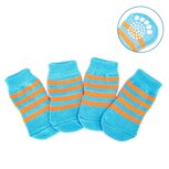 Nobleza Hondensokken - 4 Stuks - Maat L - Blauw Nobleza Hondensokken - 4 Stuks - Maat L - Blauw