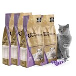 White pure paws kattenbakvulling bentoniet - Lavendel - 20L