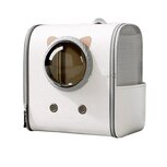 Pecco Kattenrugtas met bol venster - Tot 6 kg - Wit Pecco Kattenrugtas met bol venster - Tot 6 kg - Wit