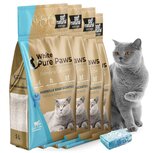 White pure paws kattenbakvulling bentoniet - Geparfumeerd - 20L White pure paws kattenbakvulling bentoniet - Geparfumeerd - 20L
