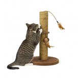 Nobleza Krabpaal met speeltjes - Bruin - 44 cm Nobleza Krabpaal met speeltjes - Bruin - 44 cm