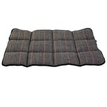 Jack and Vanilla Hondenkussen - Maat M - 45x73 cm - Pluche wol - Tartan - Bruin / grijs Jack and Vanilla Hondenkussen - Maat M - 45x73 cm - Pluche wol - Tartan - Bruin / grijs