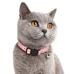 Nobleza Kattenhalsband met belletje - Roze Nobleza Kattenhalsband met belletje - Roze