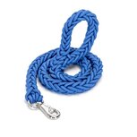 Nobleza Hondenriem gevlochten touw - Blauw - Lengte 120 cm - Diameter 3 cm