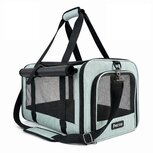 Pecco luxe draagtas voor hond en kat tot 9 kg - Groen - 48x30x30 cm
