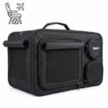 Pecco Reistas voor hondje en kat tot 8 kg - Luchttransport - Zwart