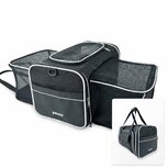 Pecco Dubbel uitbreidbare draagtas voor hond en kat tot 9 kg - Zwart