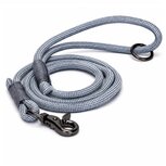 Nobleza Hondenriem grijs - Rond reflecterend - 120 cm