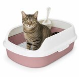 Nobleza Kattenbak met schepje - Open - Maat L - 55x39x19 cm - Bruin