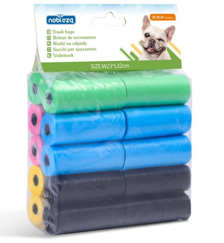 Nobleza Hondenpoepzakjes - 20 Rollen - 300 Poepzakjes - kleurenmix