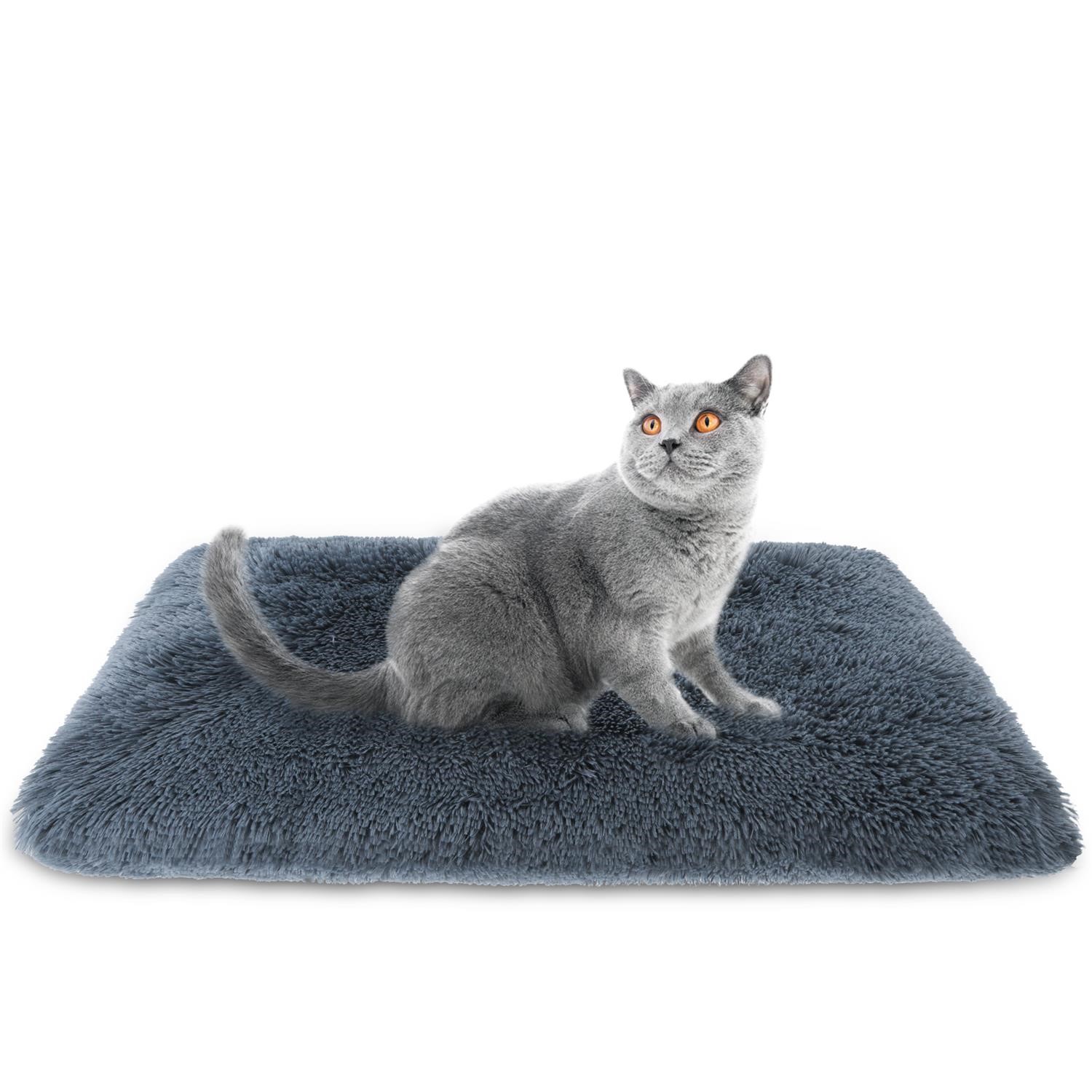 Nobleza Kleed - Fluffy / pluche - Voor hond en kat - Grijs - 50x75 cm