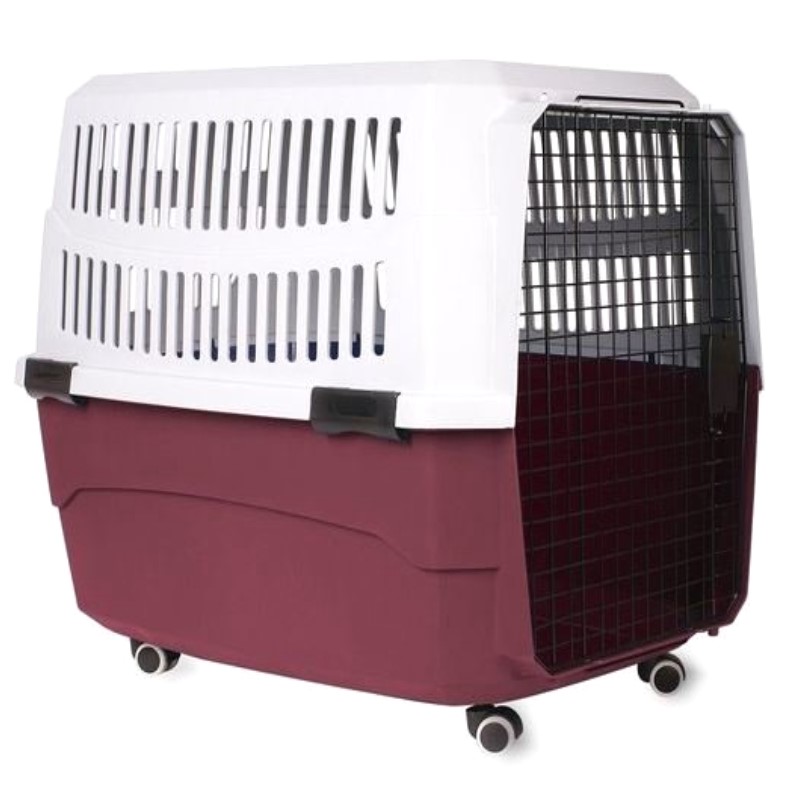 Transportbox XXL voor honden en katten Rood