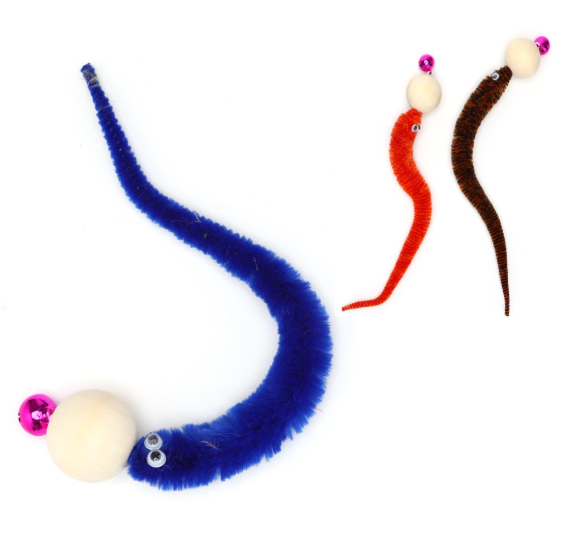 Nobleza Kattenspeeltje - Rups - 23 cm