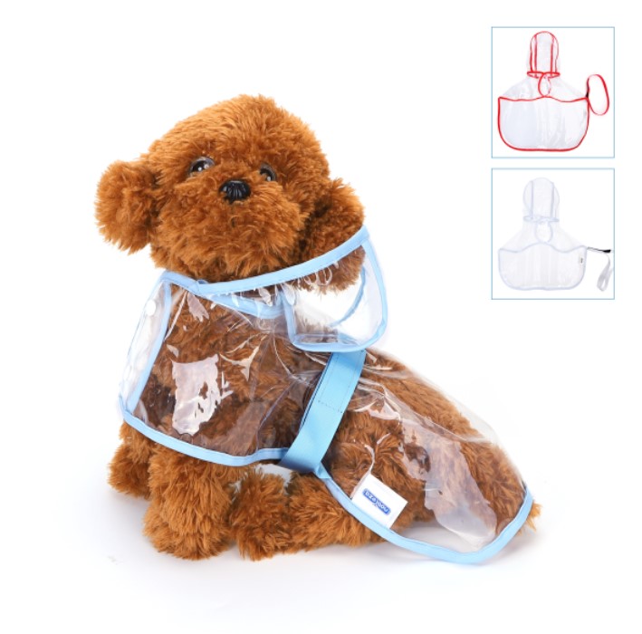Hondenregenjas transparant 23 t/m 45 cm