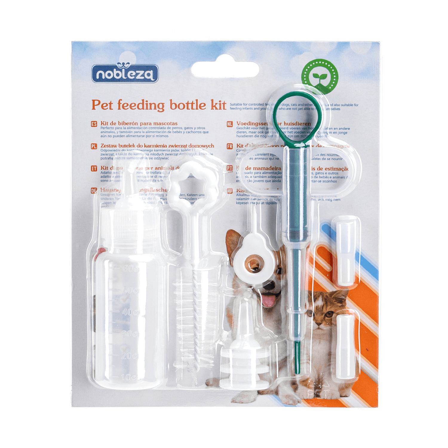 Nobleza Voedingsflesje en pipet voor puppy en kitten