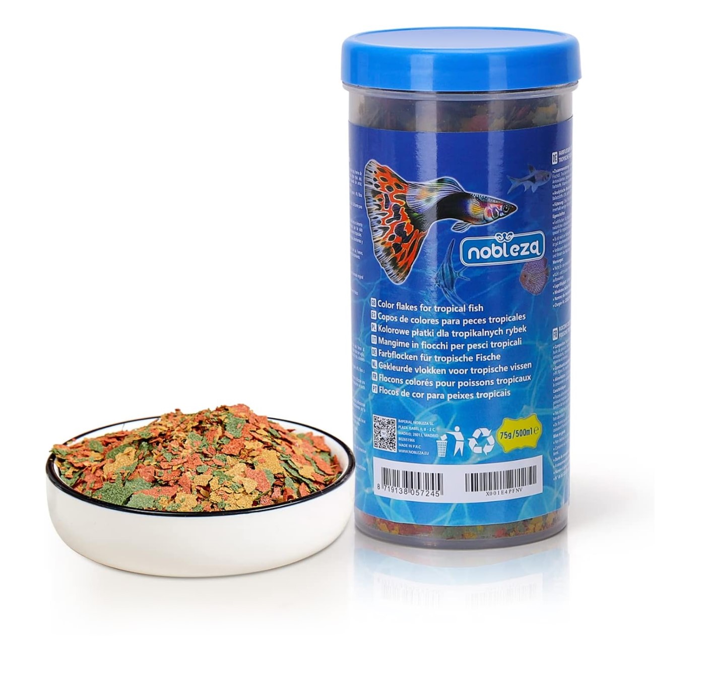 Nobleza Voer voor kleine tropische vissen - Vlokken - 250 ml