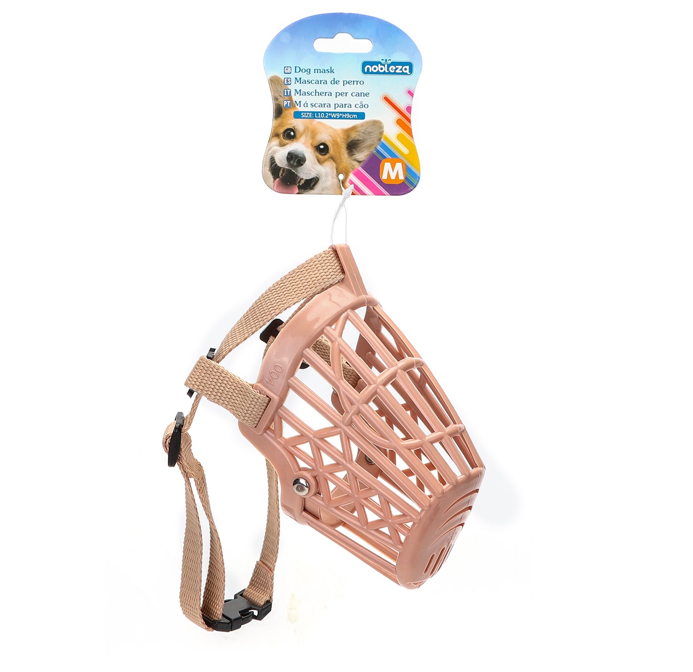 Muilkorf voor honden beige M